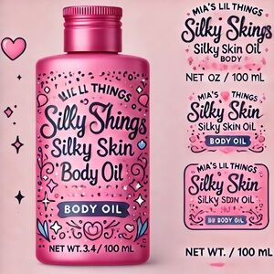 Pink Silky Skin Body Oil